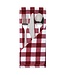 Servet Mitre Comfort rood wit - polyester - 10 stuks - 46x46cm
