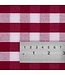 Servet Mitre Comfort rood wit - polyester - 10 stuks - 46x46cm