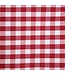 Servet Mitre Comfort rood wit - polyester - 10 stuks - 46x46cm