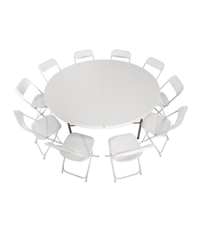 Inklapbare tafel - rond - Ø 183cm