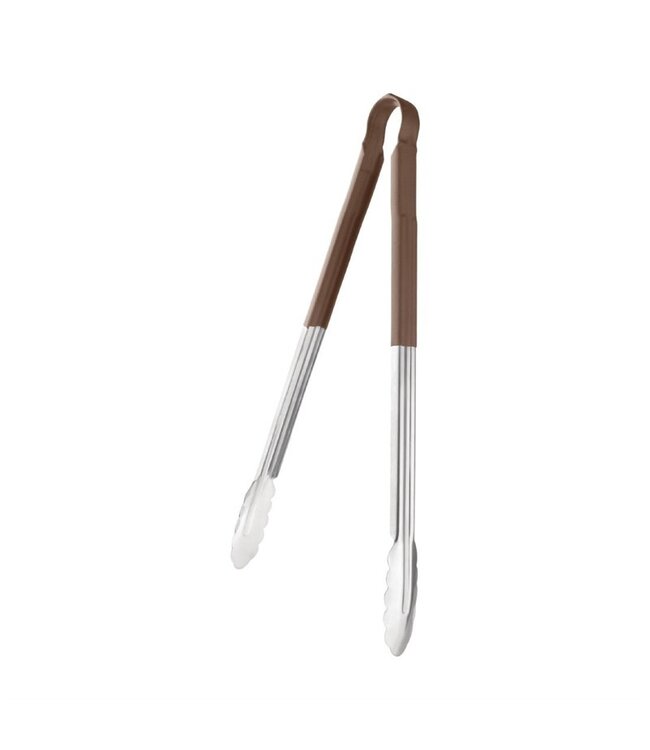 Kleurcode serveertang - 40,5cm - bruin