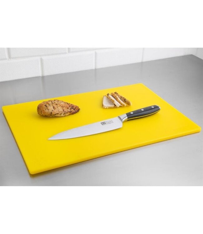 Snijplank antibacterieel LDPE - 45x30x1cm - geel