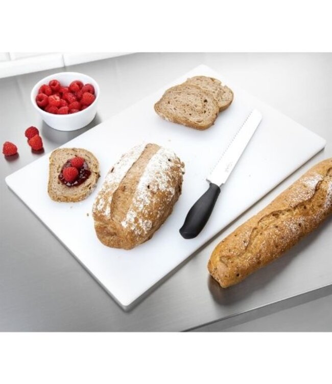 Snijplank antibacterieel LDPE - 45x30x1cm - wit
