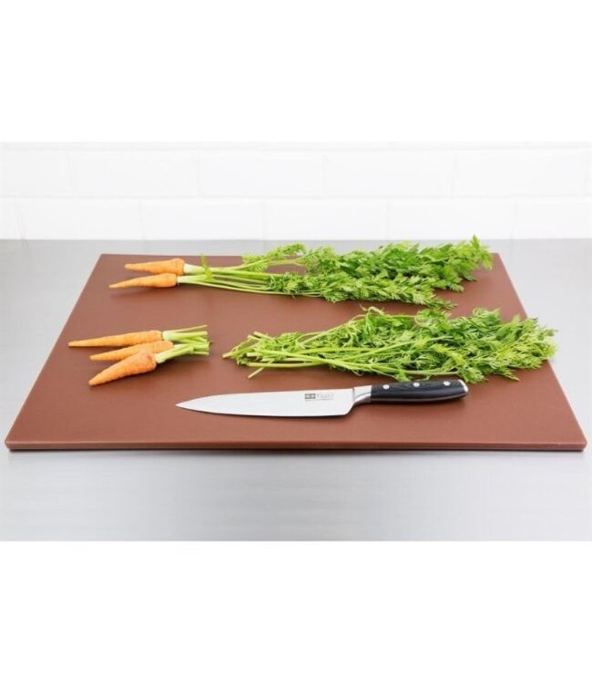 Kleurcode snijplank - bruin - 60x45x1cm