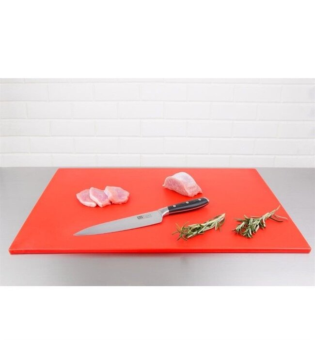 Kleurcode snijplank - rood - 60x45x1cm