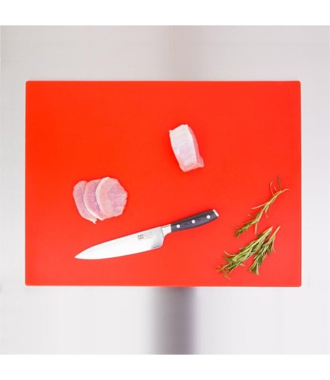 Kleurcode snijplank - rood - 60x45x1cm