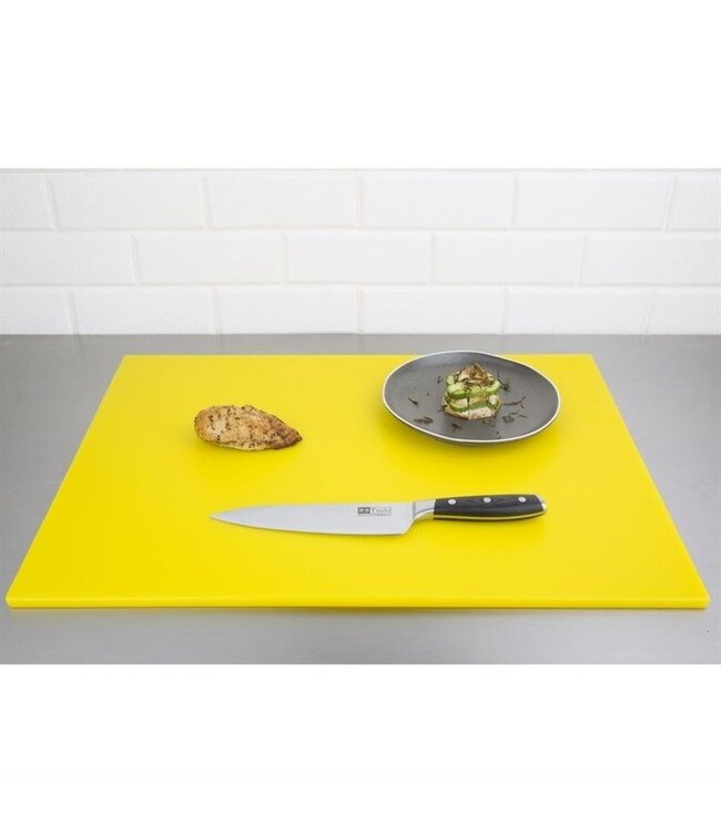 Kleurcode snijplank - geel - 60x45x1cm