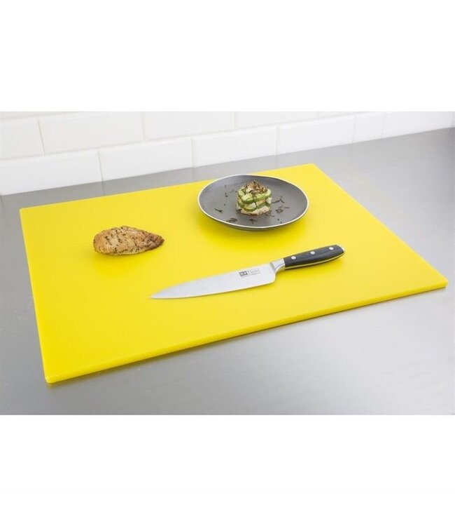 Kleurcode snijplank - geel - 60x45x1cm