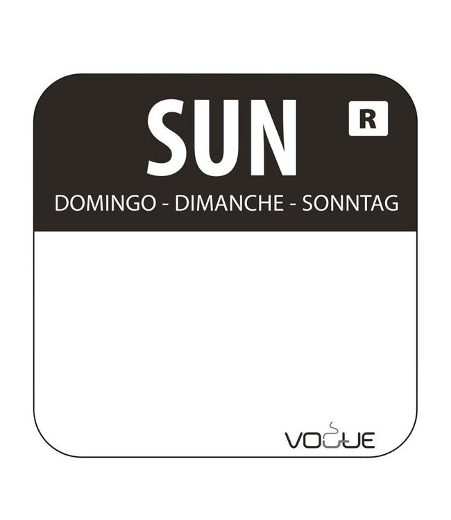 Meervoudige RVS sticker dispenser met afneembare kleurcode stickers - 25mm