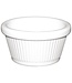 Ramekin wit melamine geribbeld - 12 stuks - Ø8,9cm