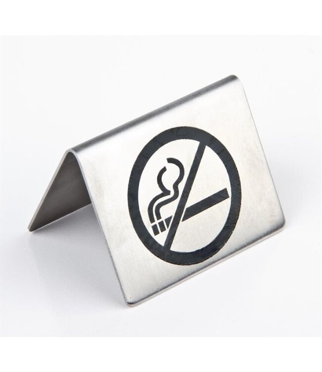 Tafelbordje Niet Roken - RVS