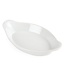 Ovale gratineerschaal met oren - wit - 6 stuks - 20,5cm