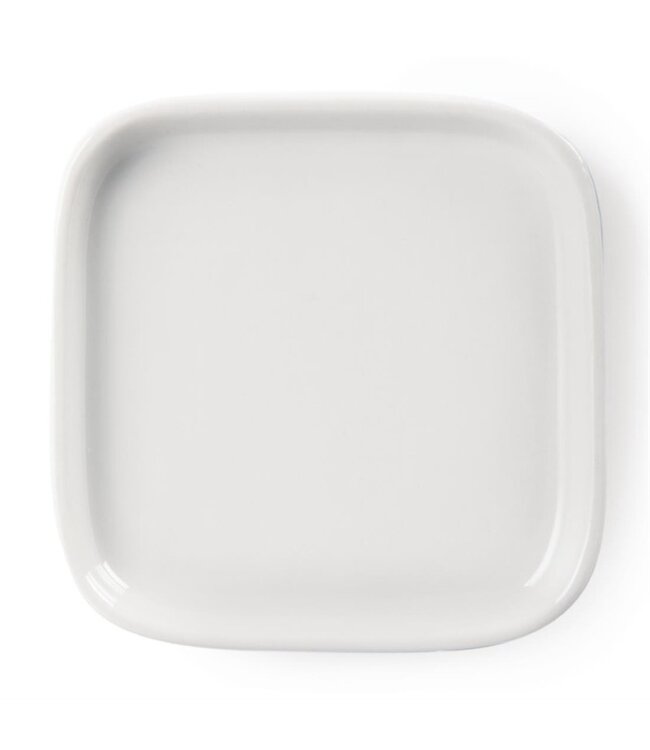 Vierkante platte amuseschaaltjes porselein | Per 12 stuks | 9,3x9,3cm