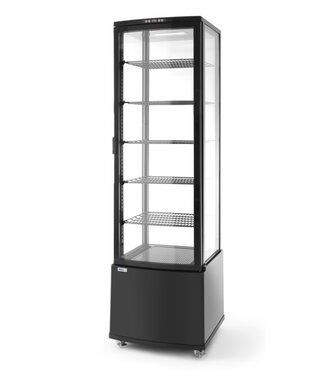 Hendi Staande koelvitrine | zwart | 280L | (H)191,3x(B)55,6x(D)52,6