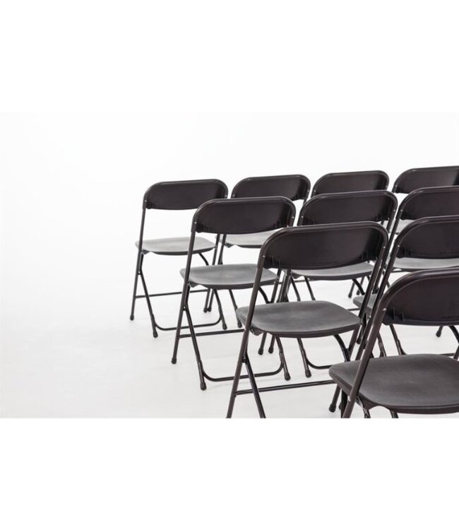 Klapstoel | Zwart | Set van 10 stuks
