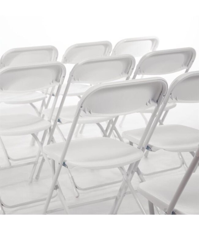 Klapstoel | Wit | Set van 10 stuks