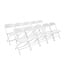 Klapstoel | Wit | Set van 10 stuks
