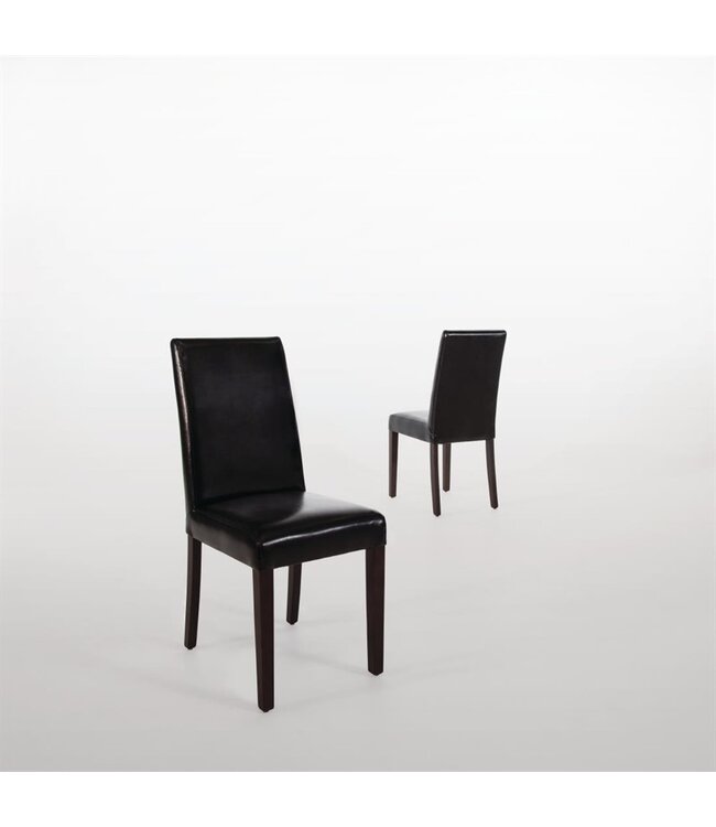 Stoel Wouter - zwart - set van 2 stuks