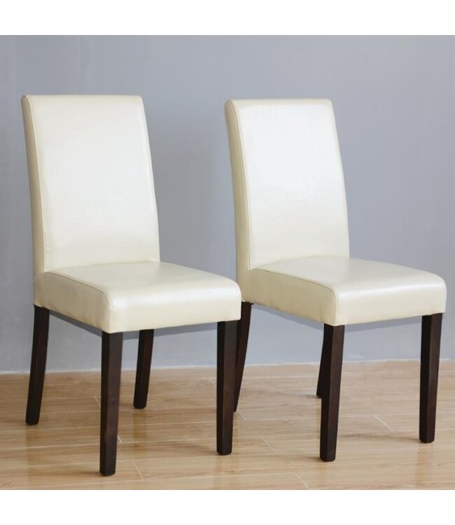 Stoel Wouter - crème - set van 2 stuks