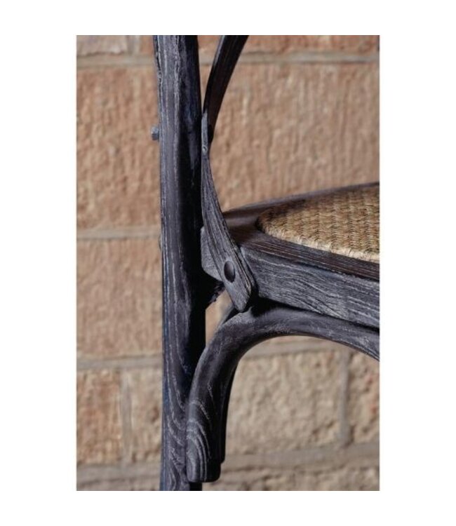 Stoel Bart - zwart vintage - set van 2 stuks