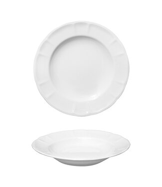 Saturnia Diep bord porselein met brede rand - Ø23cm