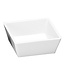 Professional Melamineware Vierkant melamine schaaltje wit - 9x9cm