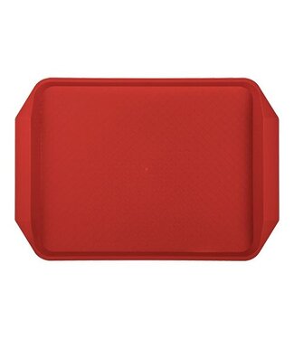 CaterChef Kunststof dienblad met grepen - rood - 43x30cm