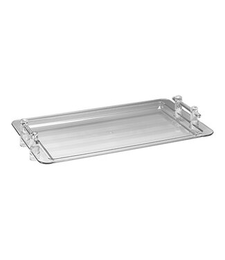 Serveerplateau stapelbaar transparant polycarbonaat - 53x32,5cm