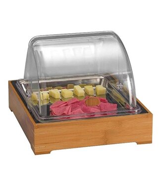 Buffetvitrine gekoeld met rolltop deksel - 31x37cm