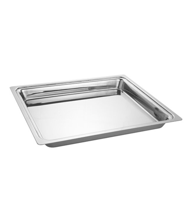 RVS serveerplateau voor buffetvitrine gekoeld - 35,5x29,5cm