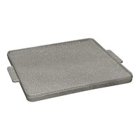 Bak-/ grillplaat glad en geribbeld - 40x40cm Bak-/ grillplaat glad en geribbeld - 40x40cm