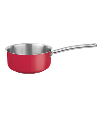 Pujadas Steelpan pujadas - rood rvs - Ø14cm - 1 liter