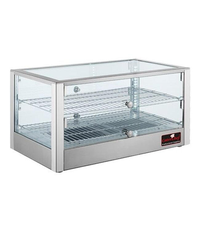 Warmhoudvitrine CaterChef | 2 etages | (H)38x70x40cm