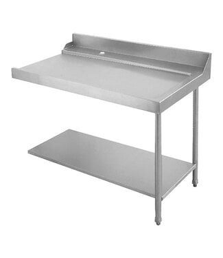 Elettrobar RVS Aan/afvoertafel Elettrobar vaatwasmachine - rechts