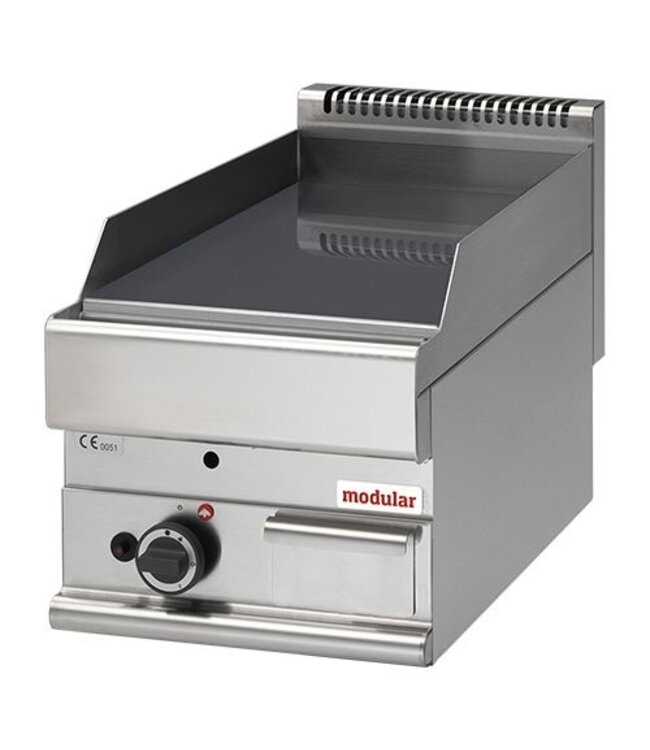 Bakplaat glad Verchroomd Modular 650 | Aardgas | 5,7kW | (H)28x40x65cm