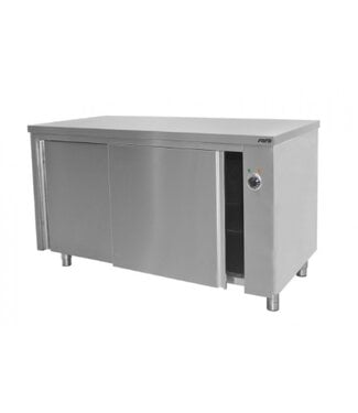 Warmhoudkast en werktafel RVS - (H)85cmx120x70cm