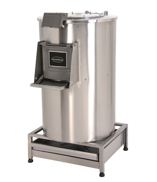 Elektrische aardappelschilmachine met filter - 50kg | 1000kg/u
