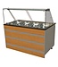 Combisteel Warm buffetmeubel met hout - 4/1GN