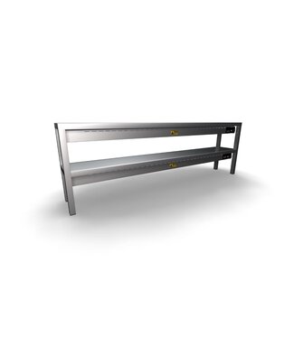 Combisteel Etagere keramisch verwarmd - 2 niveaus 10 branders - 200cm