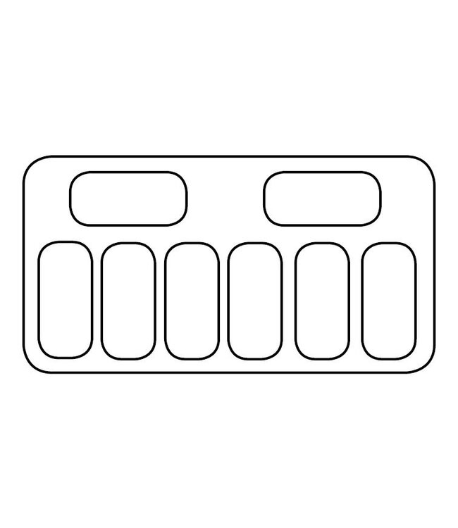 Schepijsvitrine Ibiza | 8x5 liter | (H)128,5x(B)119,4x(D)84,2cm