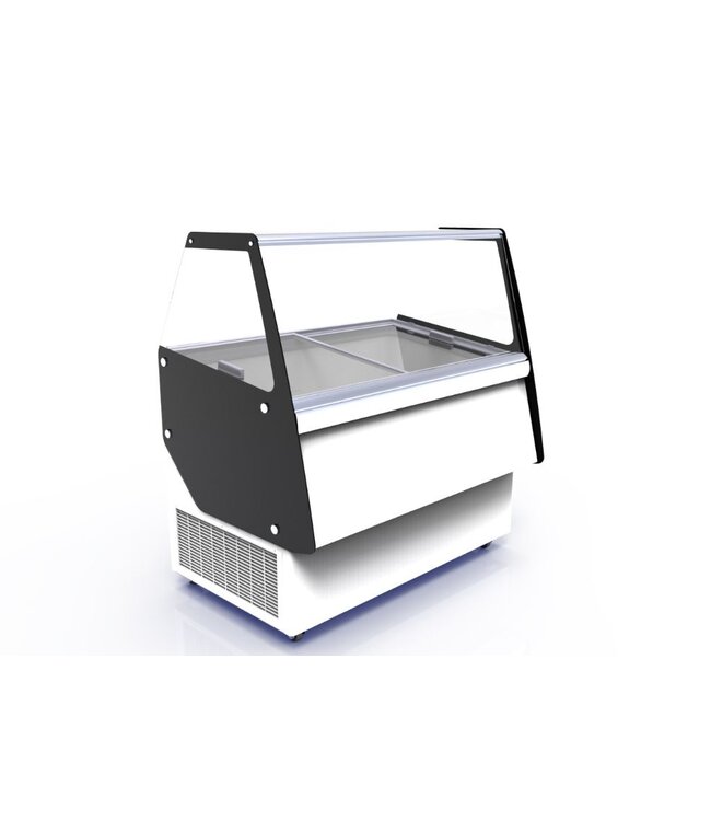 Schepijsvitrine Cuba | 13x5 liter | (H)128,5x166,4x84,2cm