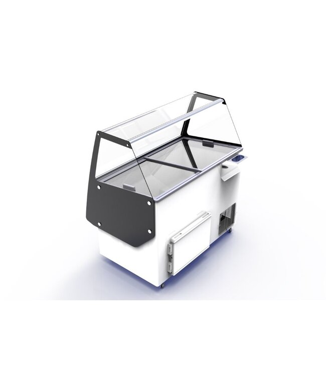 Schepijsvitrine Cuba | 13x5 liter | (H)128,5x166,4x84,2cm