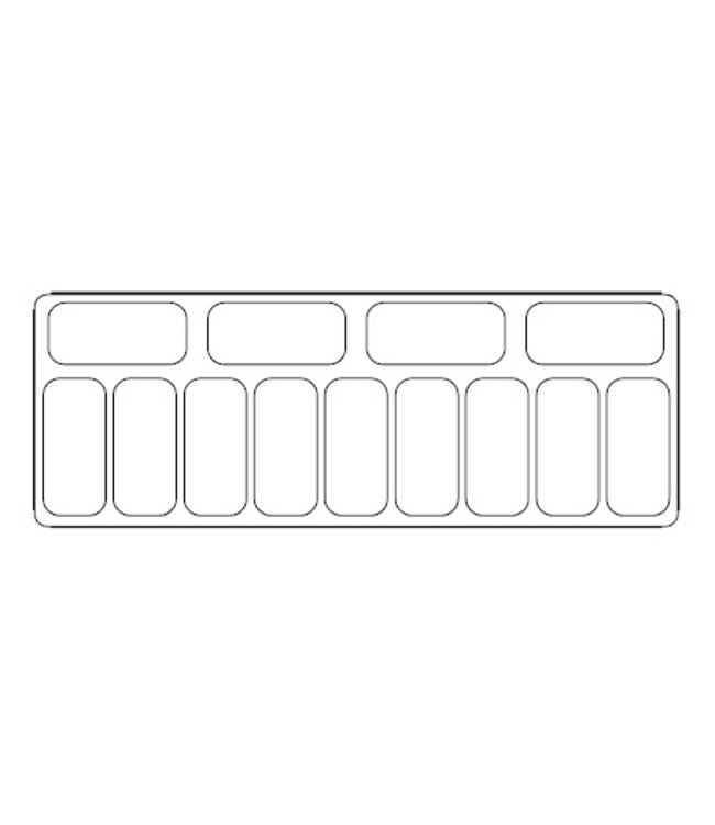 Schepijsvitrine Cuba | 13x5 liter | (H)128,5x166,4x84,2cm