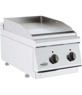 Combisteel Bakplaat elektrisch 700 Line | glad verchroomd | 3,6kW | (H)30x(B)40x(D)70