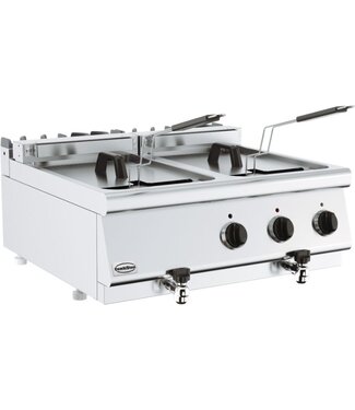 Combisteel Elektrische friteuse 700 Line | 2x10L | (H)30x(B)80x(D)70