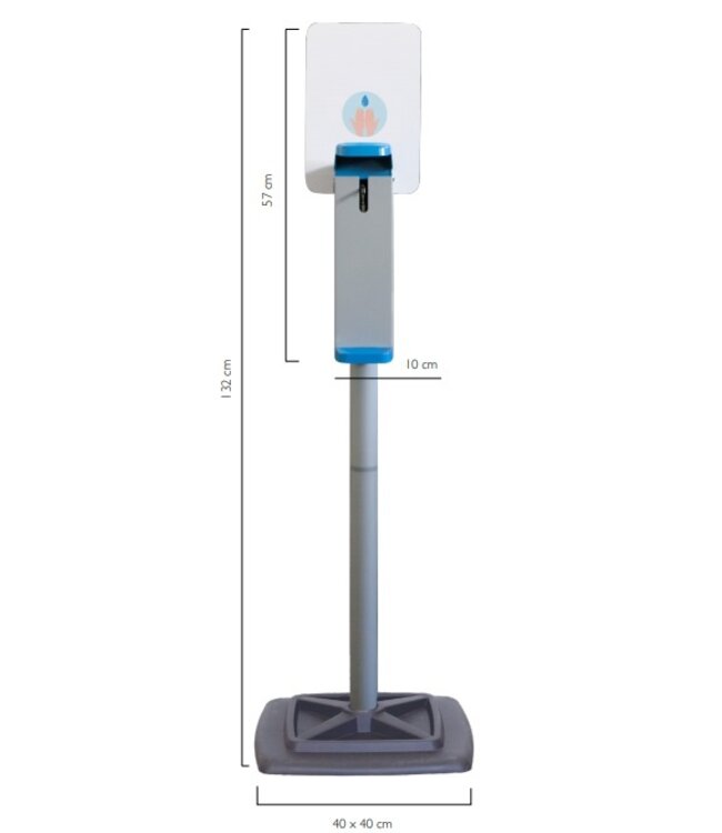 Elleboog dispenser | desinfectiezuil