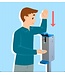 Elleboog dispenser | desinfectiezuil
