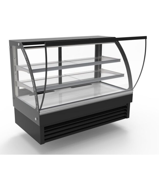 Koelvitrine rond model | 298 Liter | (H)120x(B)150x(D)68cm