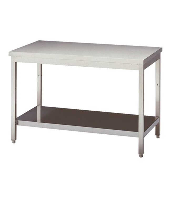 Werktafel Multinox onderplank 140cm
