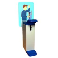 Elleboog dispenser - 1L - wand/tafel model voor universeel gebruik Elleboog dispenser - 1L - wand/tafel model voor universeel gebruik